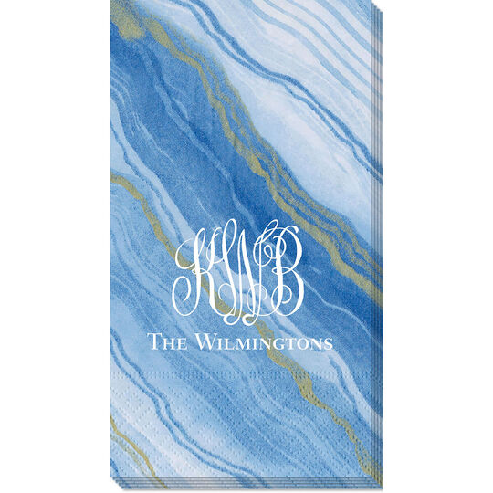 Blue Marble Caspari Guest Towels